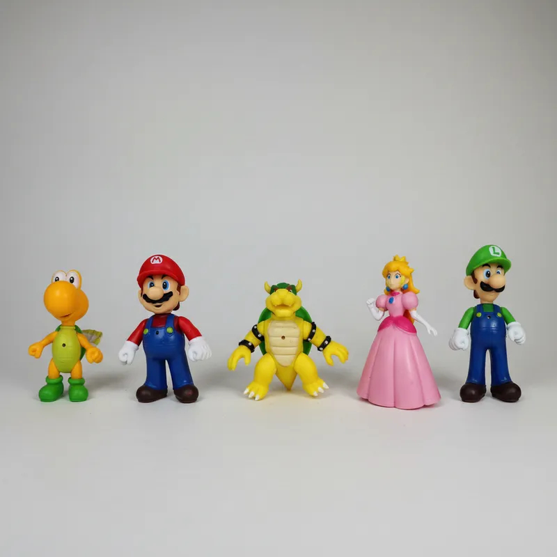 Kit 5 Bonecos Filme Super Mario Bros Luigi Browse Cartelado em Oferta na Shopee