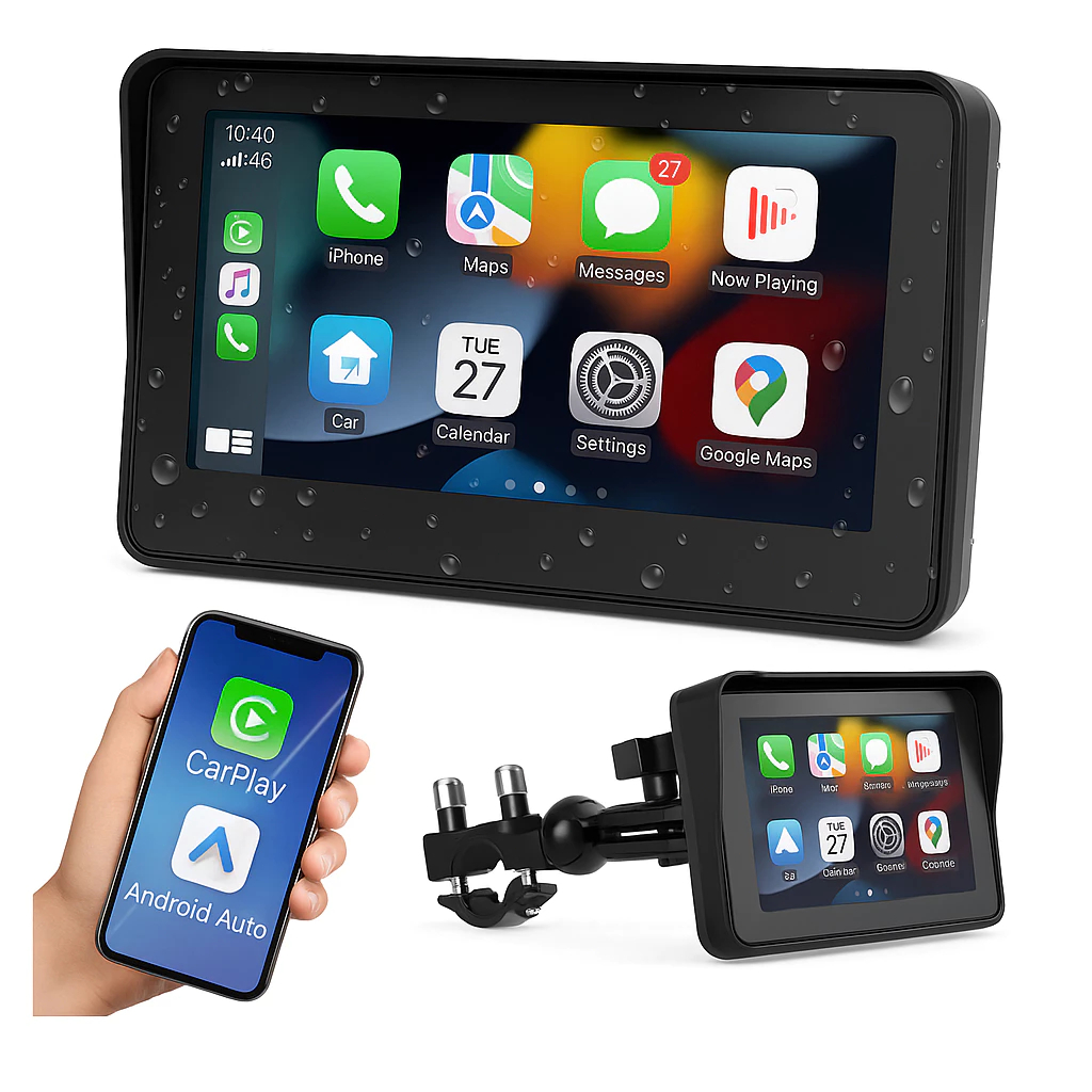 Central Multimídia MP5 para Moto 5” Universal Bluetoot CarPlay Android ...