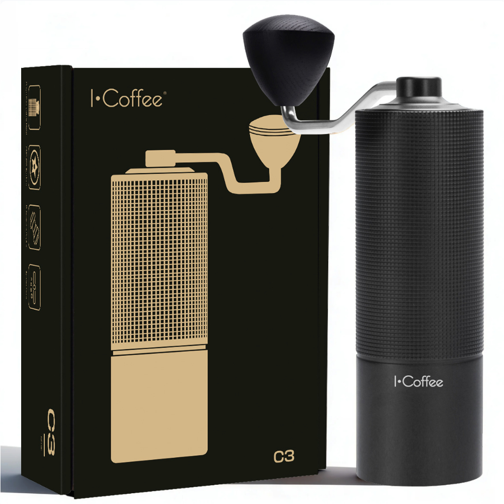 Moedor de Café 20g Portátil Para Grãos Cafeteira Preto iCoff