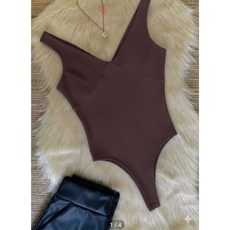 Body Bory Feminino Decote V Regata Casual Confortável sem fecho Tendência Verão