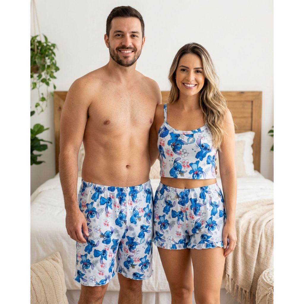 PIJAMA CASAL BABYDOLL + SAMBA CANÇÃO COMBINANDO | Shopee Brasil