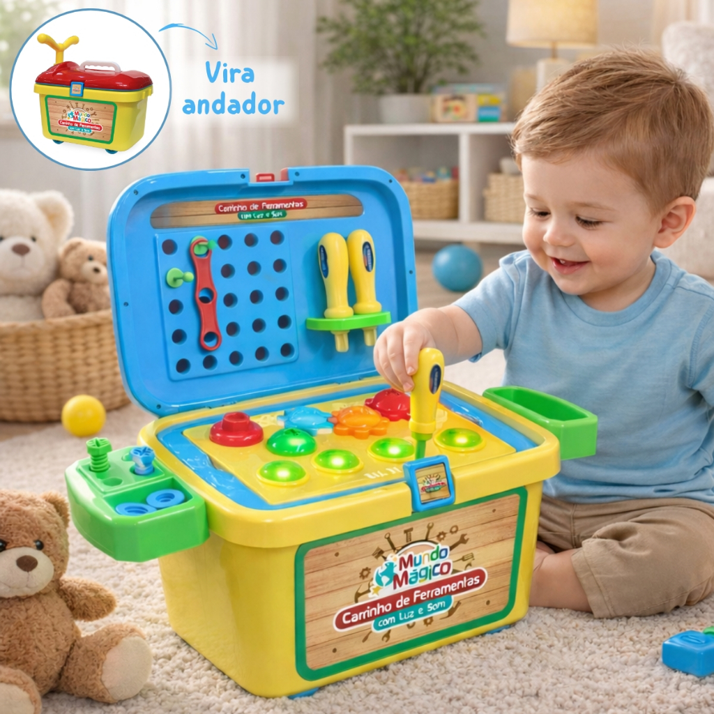 知育玩具 saint.mm1 Brinquedo Maleta Caixa Organizadora Carrinho Com Ferramentas