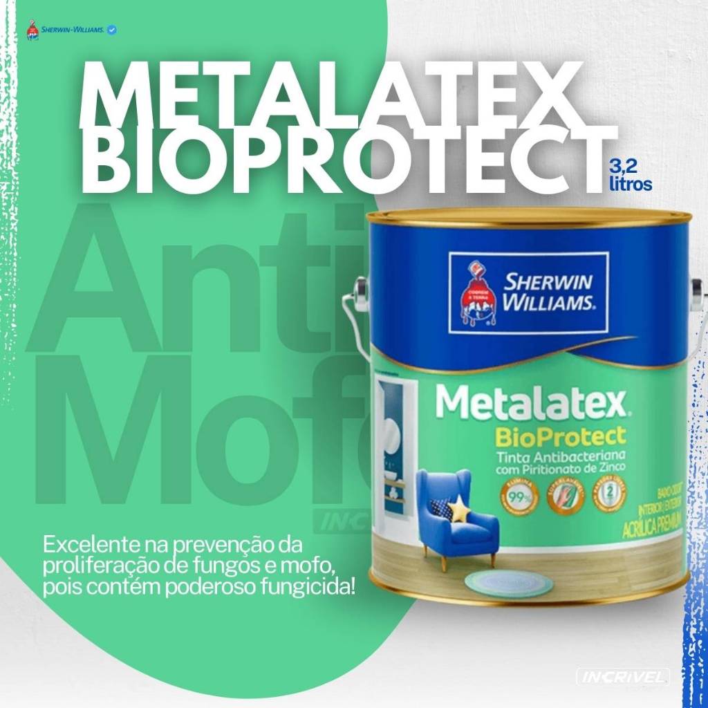 Tinta Anti Mofo Branco Parede Teto Banheiros Cozinhas 3,6 Litros ...