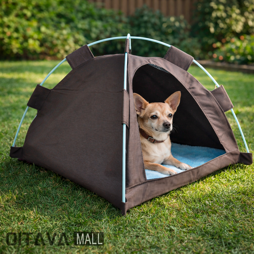 Caminha Cabana Pet Toca Oca Tenda Cama Cachorro Gato Cão com Tapete Arranhador