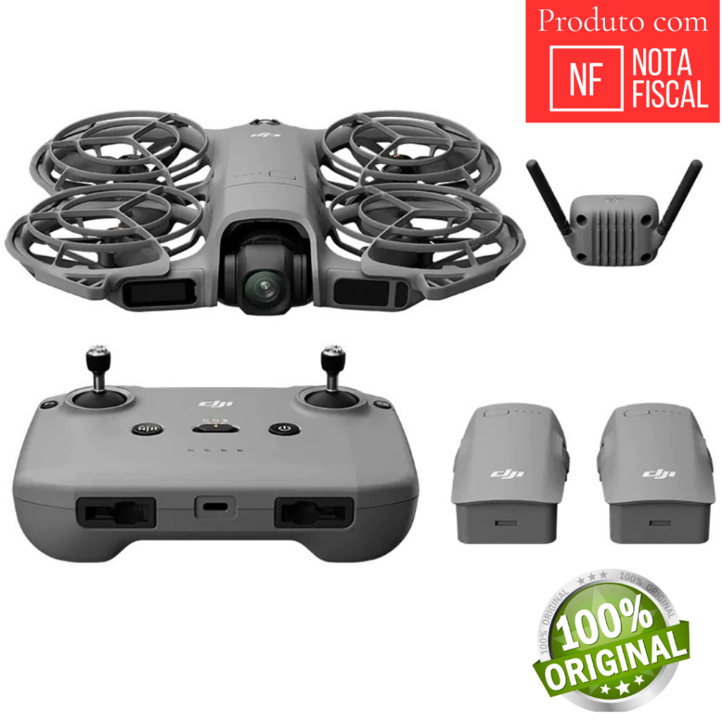 Drone DJI Neo 2 Fly More Combo - DJI071 - Lançamento 2026 - Com Nota Fiscal e Garantia