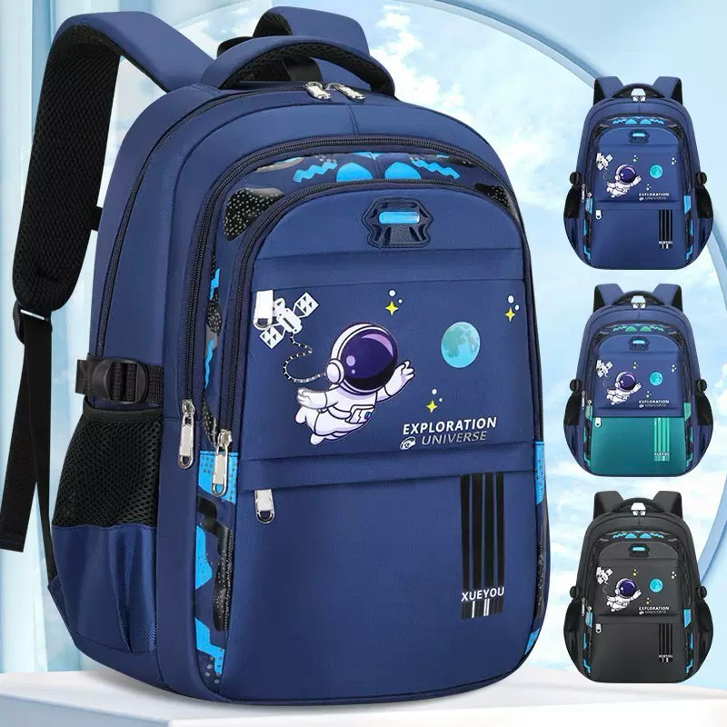 Mochila Para Crianças Escolar Astronauta Alunos Do Ensino Fundamental Proteção Da Coluna ortopédica