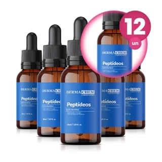 Kit 12 Sérum Anti Olheiras Peptídeos 30ml Efeito Lifiting Clareador Dermachem em Oferta na Shopee