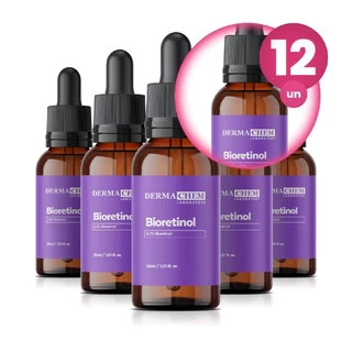 Kit 12 Sérum Anti Rugas Profundas Bioretinol 30ml Restaura e Firma a Pele Dermachem em Oferta na Shopee