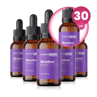 Kit 30 Sérum Anti Rugas Profundas Bioretinol 30ml Restaura e Firma a Pele Dermachem em Oferta na Shopee