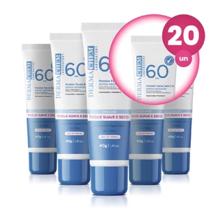 Kit 20 Protetor Solar Rosto FPS60 40g Dermachem em Oferta na Shopee