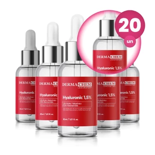 Kit 20 Sérum Ácido Hialurônico 1,5% 30ml Dermachem em Oferta na Shopee