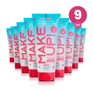 Kit 9 Primer Make Up 100ml Sabonete Facial Dermachem em Oferta na Shopee