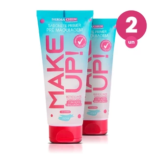 Kit 2 Primer Make Up 100ml Sabonete Facial Dermachem em Oferta na Shopee
