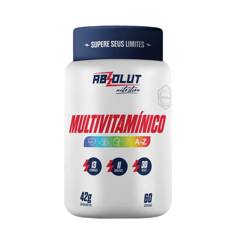 Multivitamínico Absolut Nutrition 60 Cápsulas – 13 Vitaminas e 11 ...