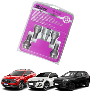 Parafuso Porca Proteção Antifurto Rodas Toro 208 207 208 306 307 308 406 407 408  2008 3008 Compass Renegade em Oferta na Shopee