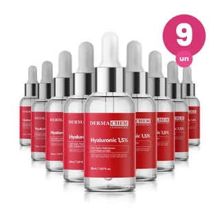 Kit 9 Sérum Ácido Hialurônico 1,5% 30ml Dermachem em Oferta na Shopee