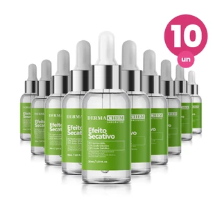 Kit 10 Sérum Efeito Secativo 30ml Dermachem em Oferta na Shopee