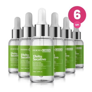 Kit 6 Sérum Efeito Secativo 30ml Dermachem em Oferta na Shopee