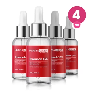 Kit 4 Sérum Ácido Hialurônico 1,5% 30ml Dermachem em Oferta na Shopee