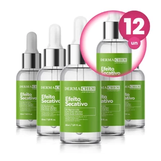 Kit 12 Sérum Efeito Secativo 30ml Dermachem em Oferta na Shopee