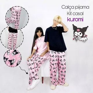 kuromi calça pijama | kit casal pijama kuromi, hello kitty sanrio, kuromi kit casal pijama feminino e masculino
