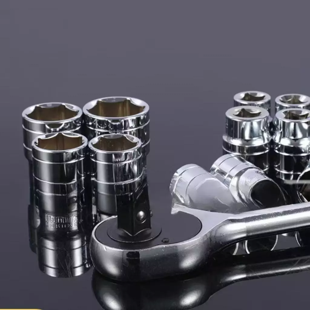 Kit De Ferramentas 40 46 Peças Jogo De Soquetes Chave Catraca Reversível Com Maleta Jogo De Ferramentas Completo