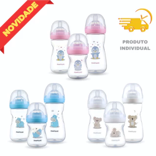 Mamadeira Bebê Serena Pimpolho 150ml, 260ml e 330ml Soft Touch Fluxo Variável BPA Free Laçamento!