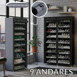 Sapateira Multiuso 9 Prateleiras Para até 54 Pares De Sapatos Organizador Portátil em Oferta na Shopee