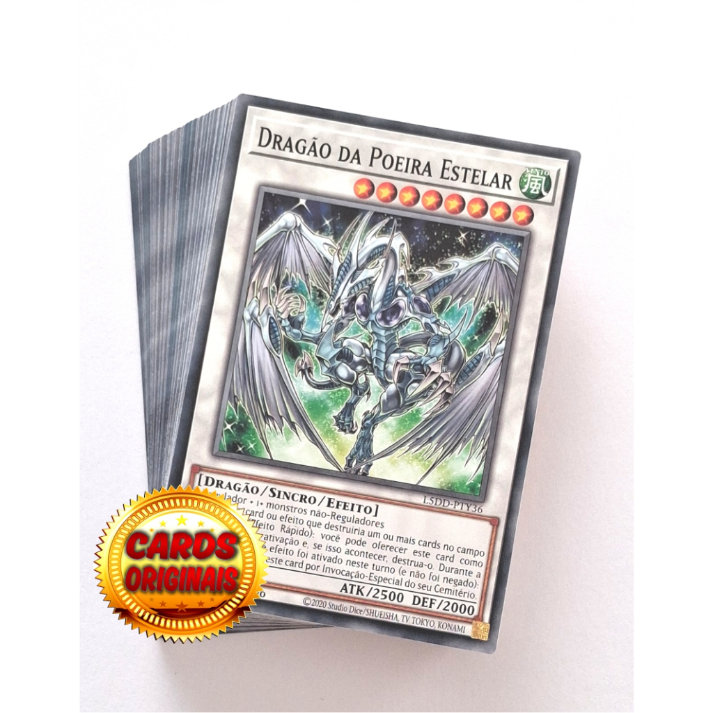 Yugioh Deck Stardust Dragon - Cartas Originais | Shopee Brasil