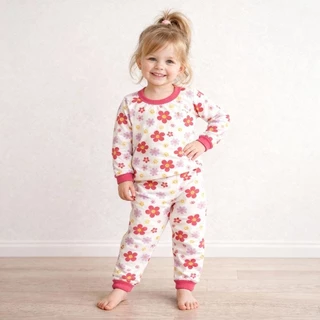 Pijama infantil menino e menina manga longa em Oferta na Shopee
