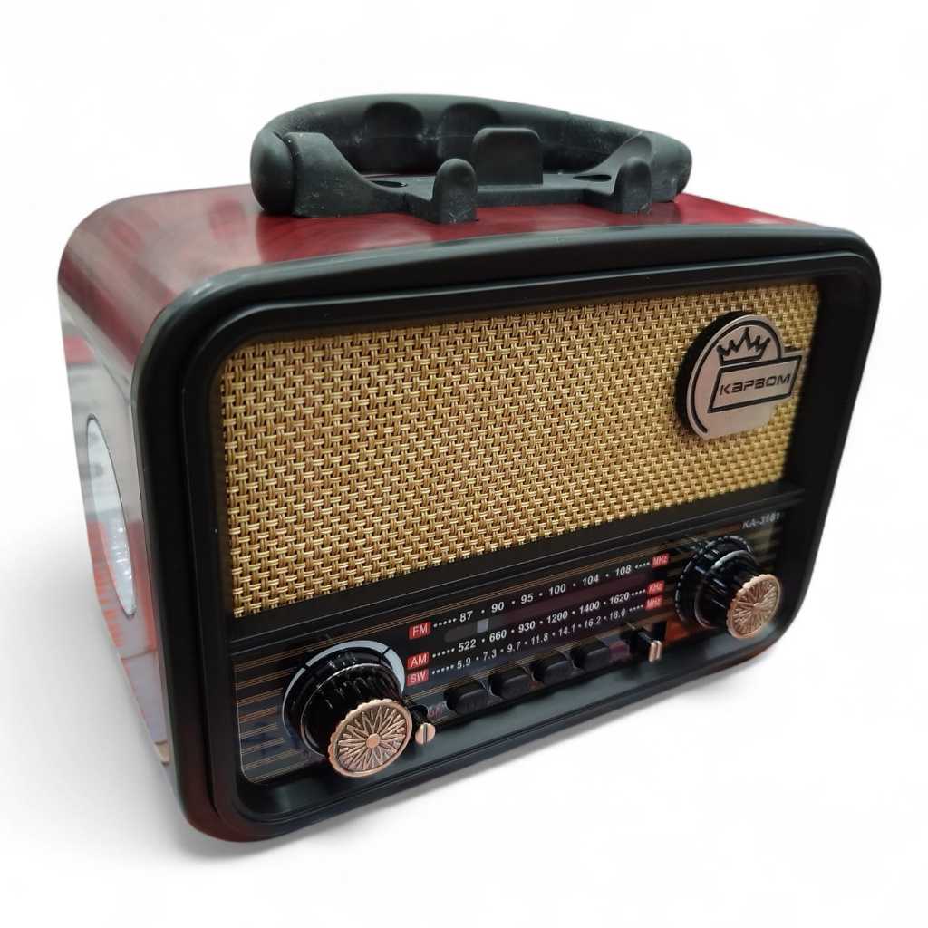 Rádio AM FM Retro Bluetooth Portátil Antigo Vintage Sw Usb KA-3181