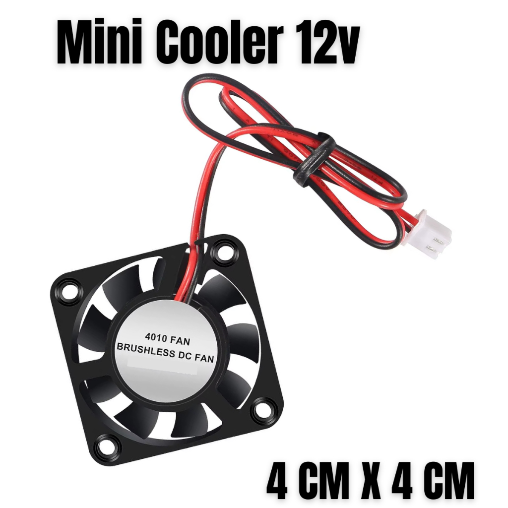kit Mini Cooler 12v 40x40x10mm Silencioso uso em Impressora 3D Arduino ...
