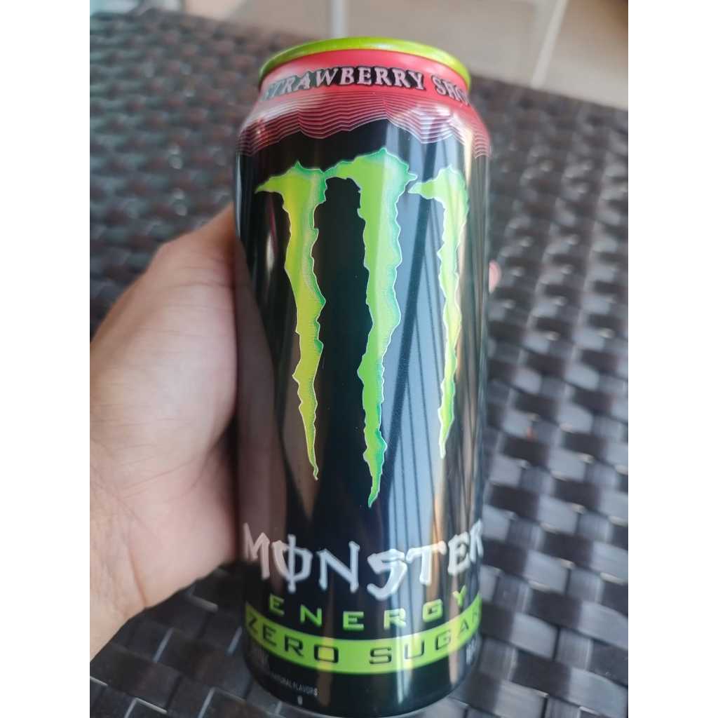 Monster Energy Strawberry Shot - Zero Sugar - 473ml - Topo Verde