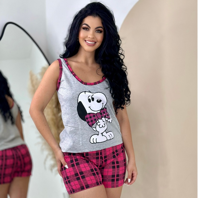 Baby Doll Feminino Adulto Regata/Alça Verão Pijama Roupa de Dormir | Shopee Brasil