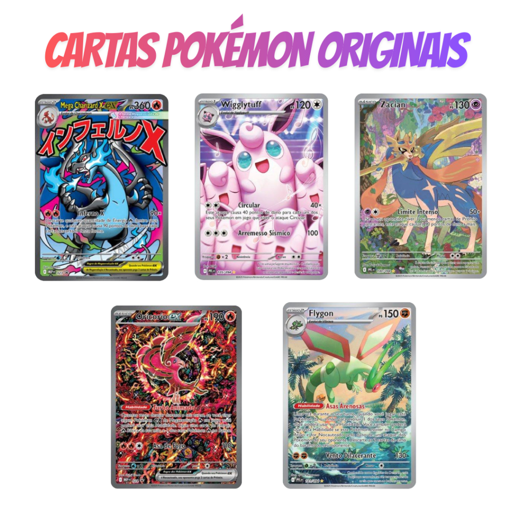 Cartas Pokémon ultra raras, ex, treinadores, full arte, ilustração rara ...