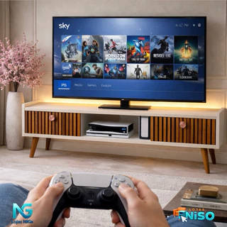 Rack Bancada Sala Classic New Life para Tv até 50 Polegadas, 32pol 40pol Com Pés Sala Quarto Cinema em Oferta na Shopee