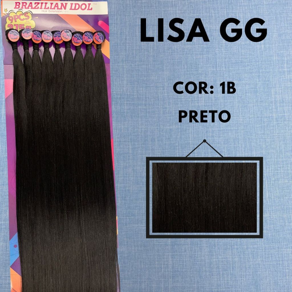 Cabelo Liso BIO FIBRA BIO VEGETAL LISA GG 75cm BRAZILIAN IDOL