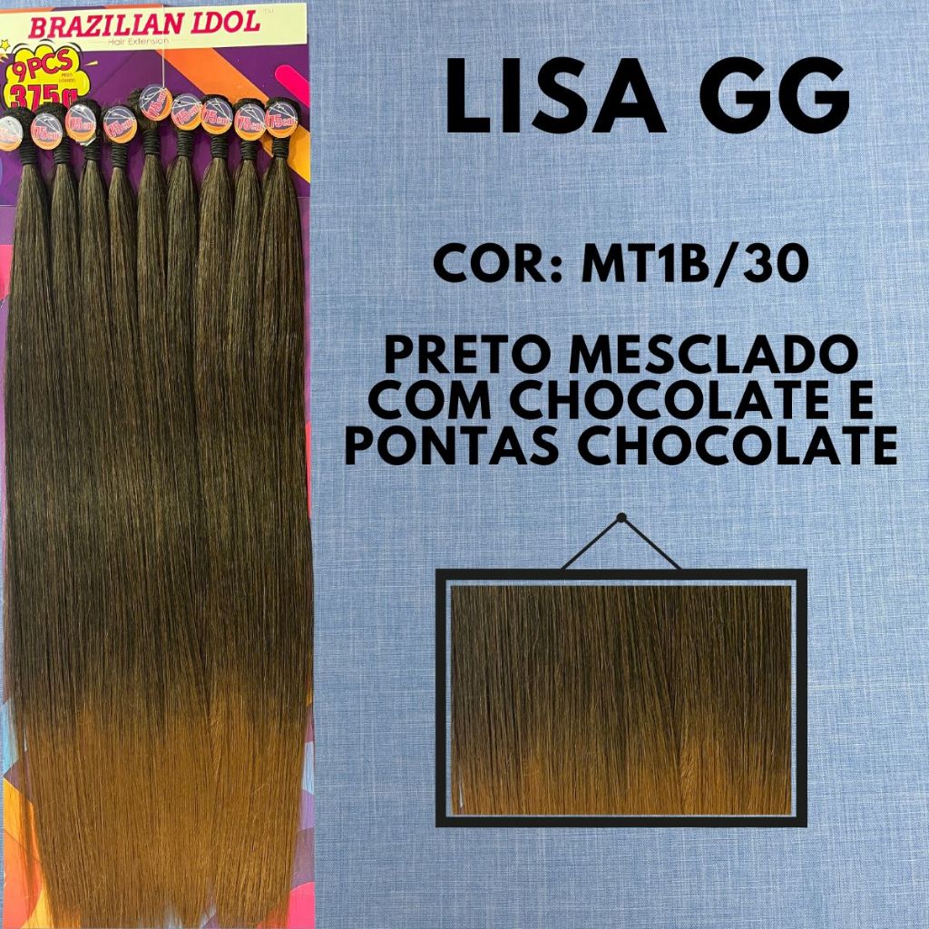 Cabelo Liso BIO FIBRA BIO VEGETAL LISA GG 75cm BRAZILIAN IDOL