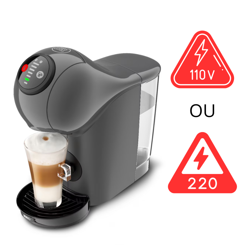 Cafeteira Dolce Gusto Genio S Basic Grafite Automática 110V 220V Maquina De Café Em Cápsula