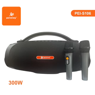 Caixa de Som Bluetooth - Boombox 300W Peining PEI-S106 Portátil Preta | TWS | Bivolt em Oferta na Shopee