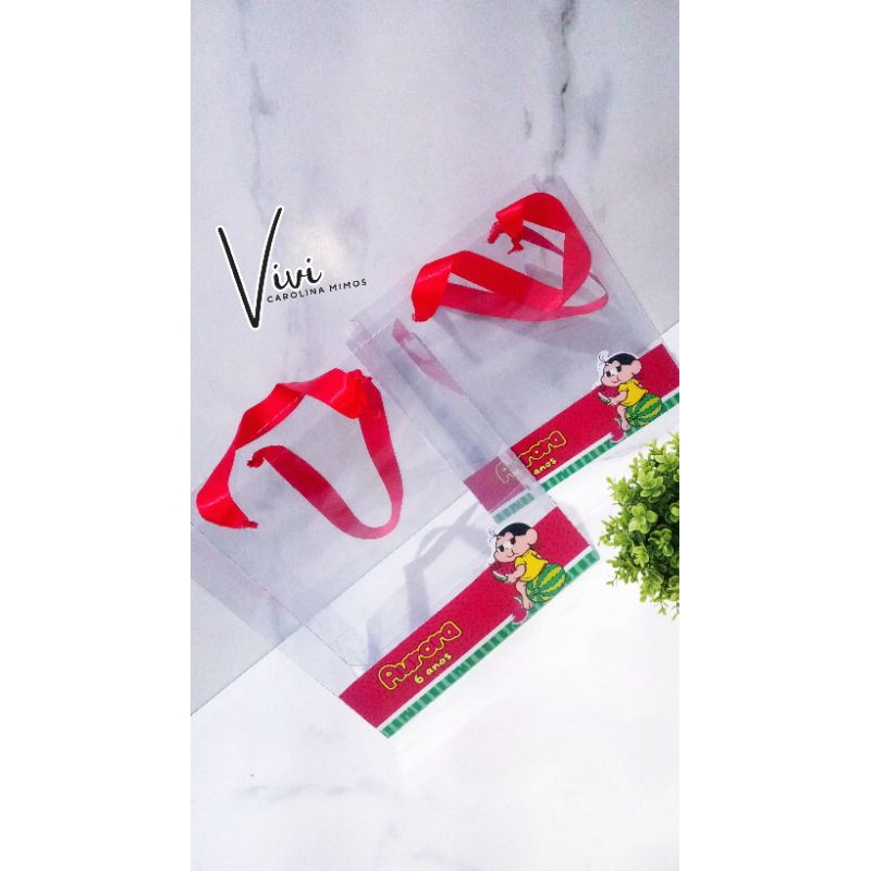 Sacolinha de PVC M 15x6x14,5 personalizados | Shopee Brasil