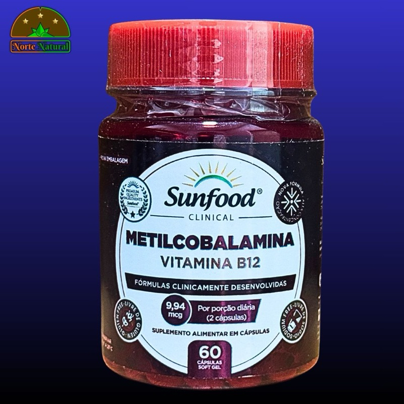 METILCOBALAMINA VITAMINA B 12 60 CÁPSULAS | Shopee Brasil