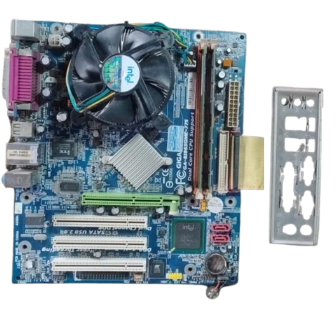 kit antigo retrô windows XP (placa mae + processador + memoria e HD160gb)