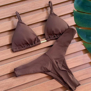 Biquíni Fio Duplo Asa Delta Bojo Removível poliamida em Oferta na Shopee