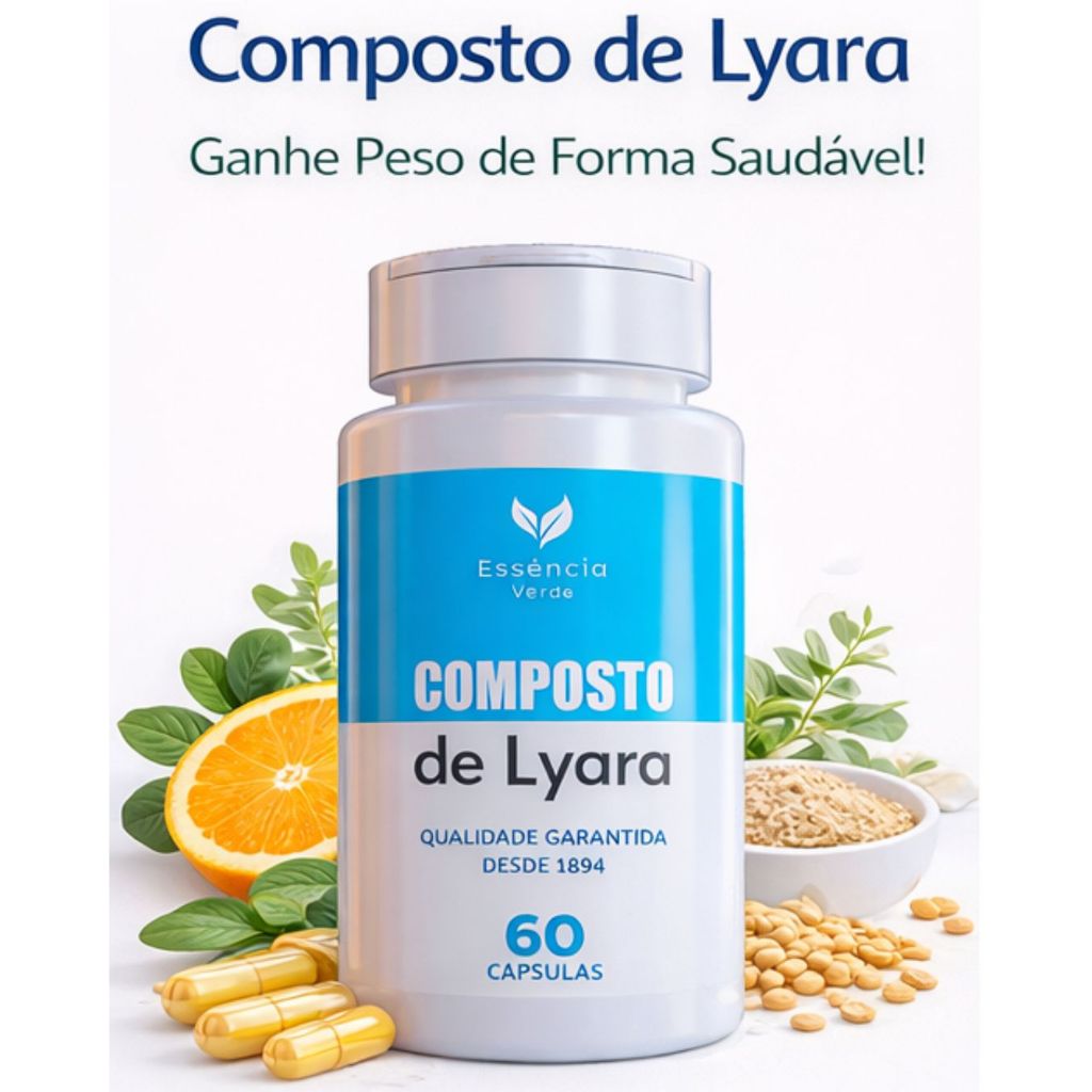 Lyara Premium 500mg 60 Cápsulas Fórmula Natural Suplemento Alimentar ...