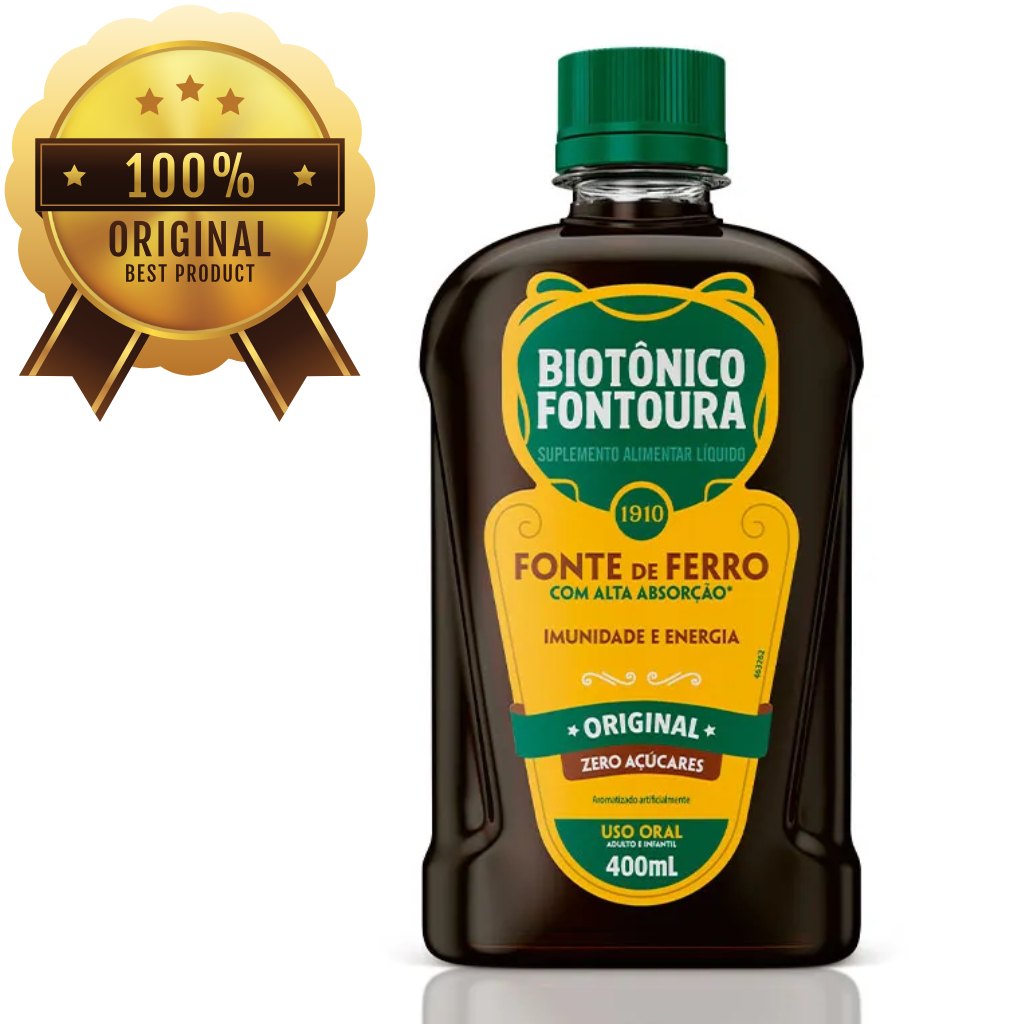 BIOTÔNICO FONTOURA ORIGINAL 400ML – ESTIMULANTE DE APETITE | Shopee Brasil