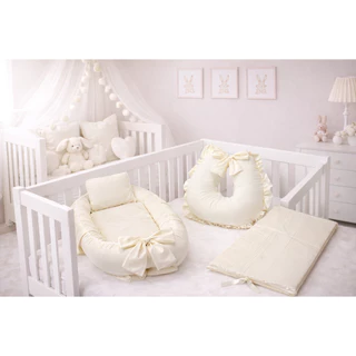 Kit Ninho Redutor Bebê com Almofada Amamentação e Trocador Impermeável em Oferta na Shopee