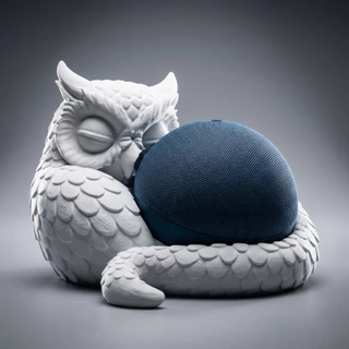Suporte Coruja Para Alexa Echo Dot 4 e 5 Decoração Criativa Harry Potter Impressão 3D