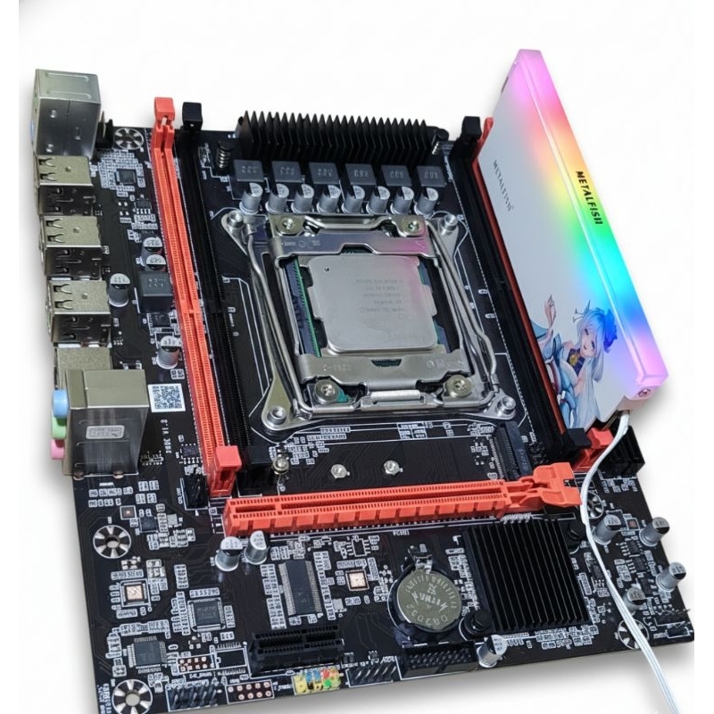 マオ QUASAR Kit Upgrade, Placa Mãe X99 D4 M.2 Nvme Ddr4 Branca +