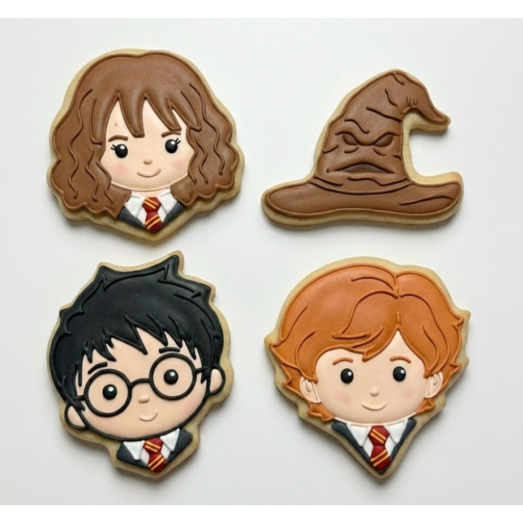 Kit Cortadores de Biscoito Harry Potter | Confeitaria, Bisco